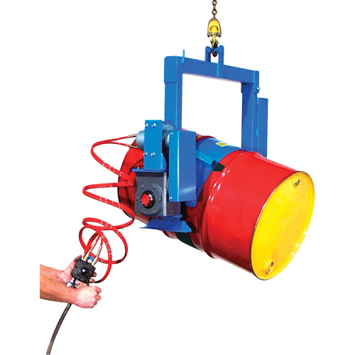 BASCULE BARIL POUDRE MOTEUR AIR, Baril de 55 gal. US (45 gal. imp.), Capacit&eacute; 1500 lb/680 kg Action Paper