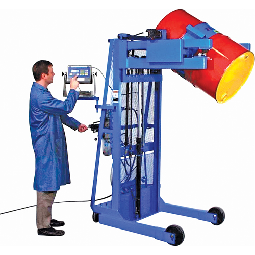 Vertical Lift Drum Pourers Action Paper