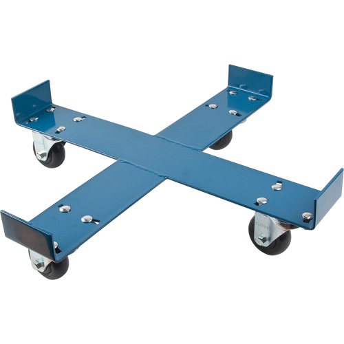 Drum Dolly, Steel, 750 lbs. Capacity, 24" Diameter, Polyolefin Casters Action Paper