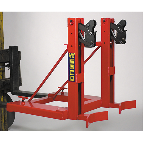 Gator Grip Forklift Attachment for Drum Handling, For 30 US Gal. (25 Imperial Gal.) / 50 US Gal. (41.6 Imperial Gal.) / 80 US Gal. (66.6 Imperial Gal.) Action Paper