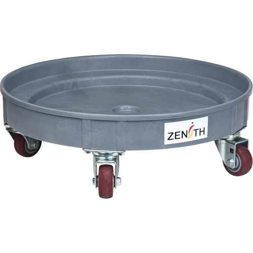 Socle roulant pour baril de confinement des fuites, 24,25" dia. X 7,625" h, Cap. de d&eacute;versement 1,5 gal. US Action Paper