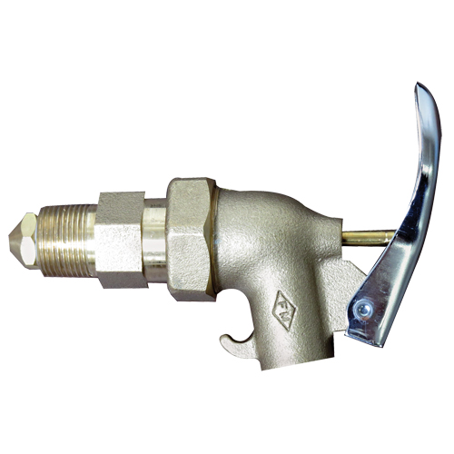Heavy-Duty Drum Faucet, Brass, 3/4" NPT Inlet Action Paper