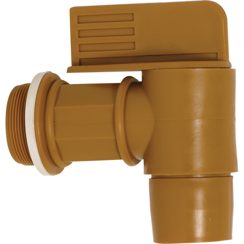 2" NPT Polyethylene Drum Faucet, Polyethylene, 2" NPT Action Paper