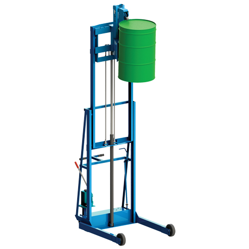 Vertical-Lift MORSPEED Drum Stacker, For 30 - 85 US Gal. (25 - 70 Imperial Gal.) Action Paper