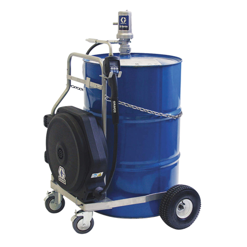 Pompe &agrave; huile pneumatique de s&eacute;rie LD, 7,8 gal./min, Rapport de pression de 3:1 Action Paper