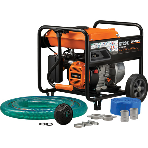 Trousse de pompe &agrave; eau &agrave; semi-r&eacute;sidus, 158 gal./min, 208 cc, 4 cycles OHV Action Paper