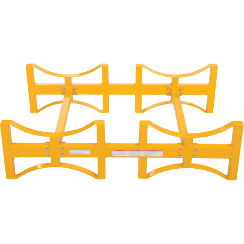 Steel Stackable Drum Rack, 2 Drums, 1600 lbs. Capacity, 45-1/2" W x 29-7/8" D x 12-3/4" H Action Paper