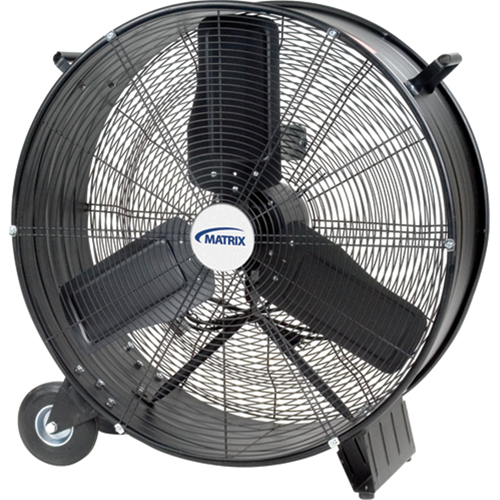 Light Industrial Direct Drive Drum Fan, Industrial, 2 Speed, 28" Diameter Action Paper
