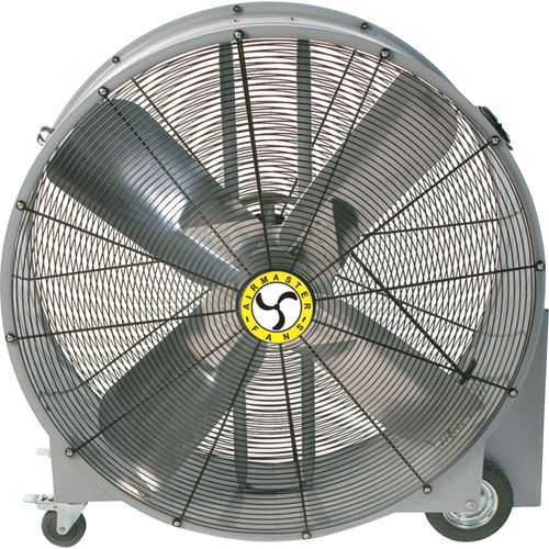 Belt Drive Drum Fans, Industrial, 2 Speed, 42" Diameter Action Paper