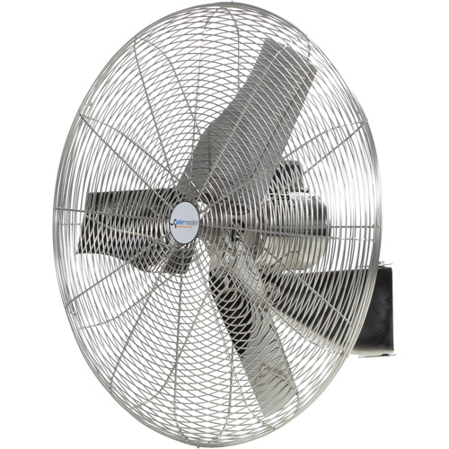 Stainless Steel Food Service Washdown Air Circulating Fans, Industrial, 1 Speed, 20" Diameter Action Paper