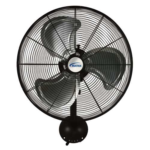 High-Velocity Oscillating Wall Fan, Industrial, 3 Speed, 20" Diameter Action Paper