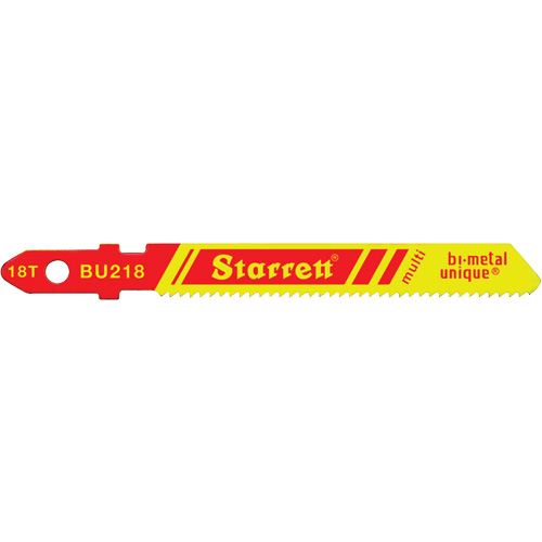 Lames pour scie sauteuse Unified Shank, Bim&eacute;tal, 2" lo, 18 dents par pouce Action Paper
