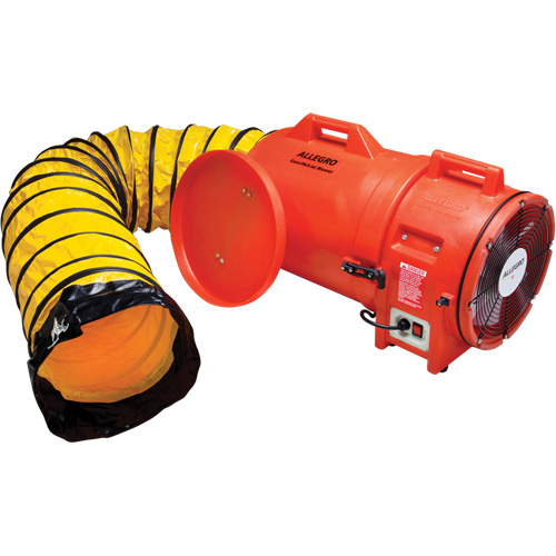 Blower with Canister & Ducting, 1 HP, 1842 CFM Action Paper