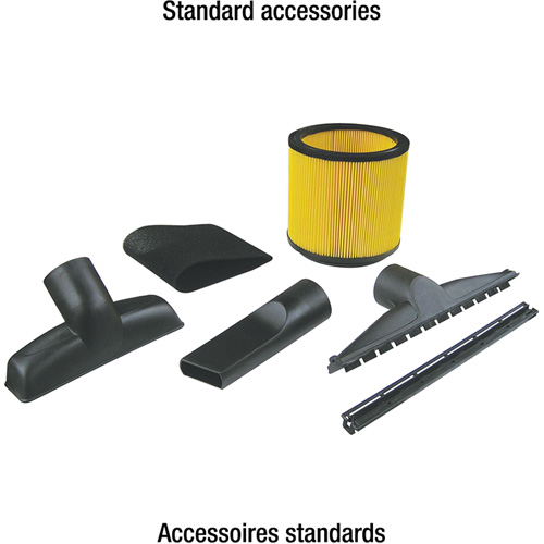 Vacuum, Wet-Dry, 6.5 HP, 16 US Gal. (60.6 Litres) Action Paper