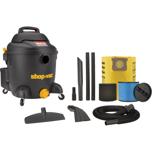 Aspirateur pour atelier, Secs-humides, 4,5 CV, 10 gal. US (37,9 litres) Action Paper