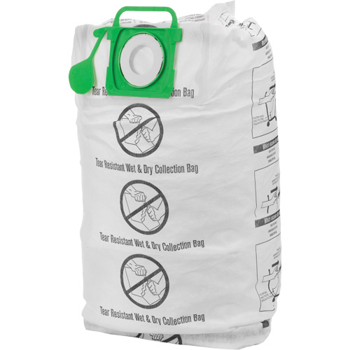 Tear-Resistant Wet/Dry Collection Vacuum Bags, 12 - 20 US gal. Action Paper
