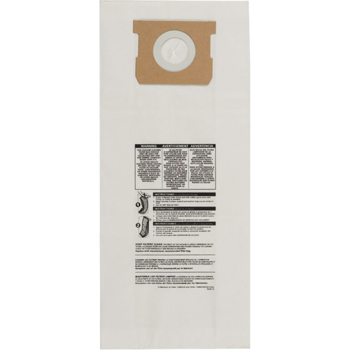 Type O Hang Up/Bulldog Vacuum Paper Bags, 5 US gal. Action Paper