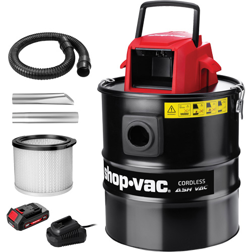 Cordless Ash Vacuum, 20 V, 5 gal. Capacity Action Paper