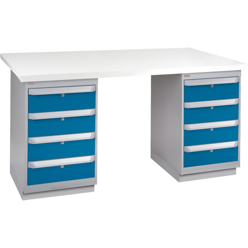 Pre-Designed Workbench, 72" W x 30" D x 34" H, 2500 lbs. Capacity Action Paper