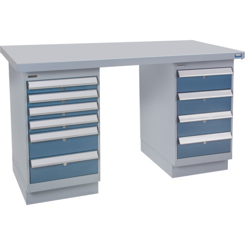 Pre-Designed Workbench, 60" W x 36" D x 34" H, 2500 lbs. Capacity Action Paper