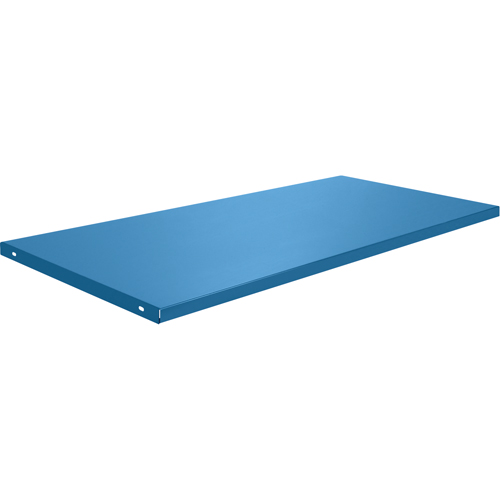 &eacute;tabli avec armoire - Tablettes, 58 3/4" x Capacit&eacute; de 300 lb, Acier, Bleu Action Paper