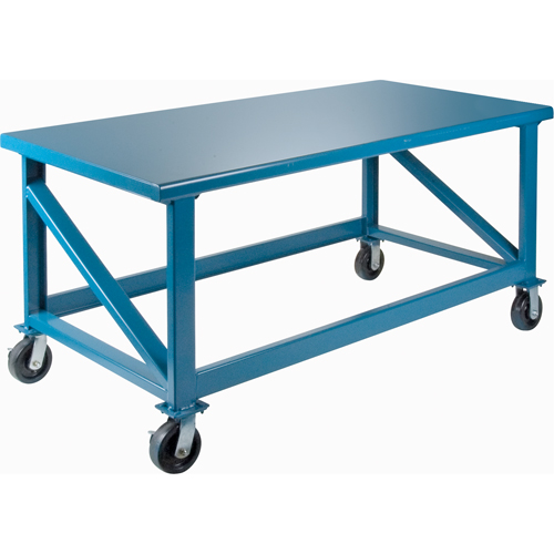Extra Heavy-Duty Workbenches - All-Welded Benches, Steel Surface Action Paper
