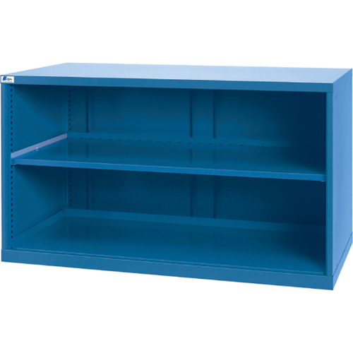 Shelf Cabinets, Steel, 33-1/2" H x 56-1/2" W x 28-1/2" D, Bright blue Action Paper