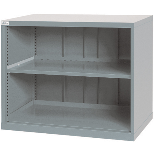 Shelf Cabinets, Steel, 33-1/2" H x 40-1/4" W x 22-1/2" D, Light Grey Action Paper
