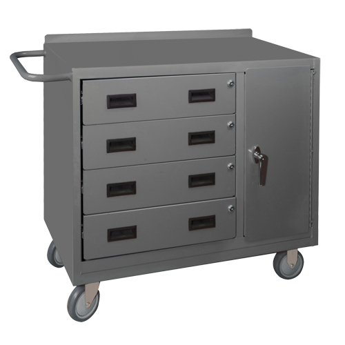Mobile Workbench Cabinet, Steel Surface Action Paper