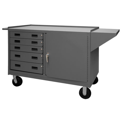 Mobile Workbench Cabinet, Steel Surface Action Paper