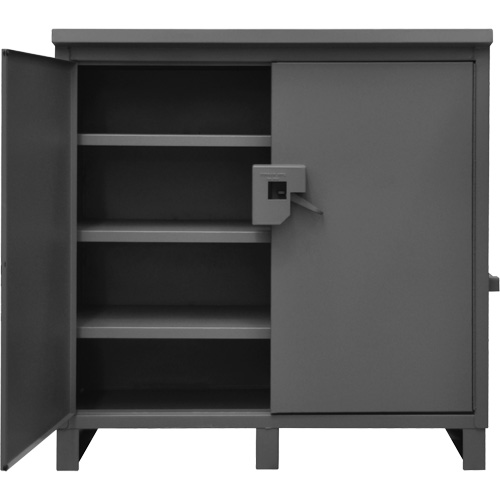 Lockable Jobsite Cabinet, Grey Action Paper