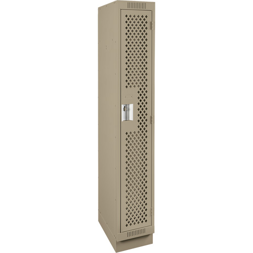 Casiers Clean Line, 12" x 18" x 76", Acier, Beige, Rivet (assembl&eacute;), Perfor&eacute; Action Paper