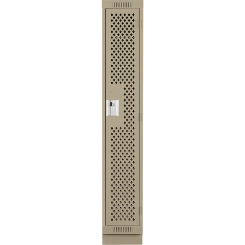 Casiers Clean Line, 12" x 18" x 76", Acier, Beige, Rivet (assembl&eacute;), Perfor&eacute; Action Paper