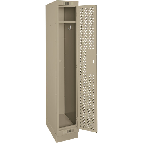 Casiers Clean Line, 12" x 18" x 76", Acier, Beige, Rivet (assembl&eacute;), Perfor&eacute; Action Paper