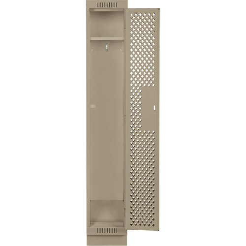 Casiers Clean Line, 12" x 18" x 76", Acier, Beige, Rivet (assembl&eacute;), Perfor&eacute; Action Paper