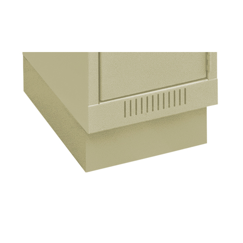 Clean Line Economy Lockers Recessed Base, 1 Banks, 4" H x 12" W x 18" D, Beige, Steel Action Paper