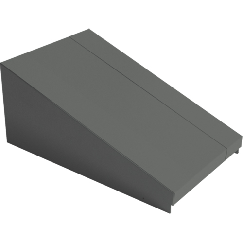 Dessus inclin&eacute; pour casiers robustes enti&egrave;rement soud&eacute; Concorde, Bloc de 1, 18" p x 12" la x 6" ha, Acier Action Paper