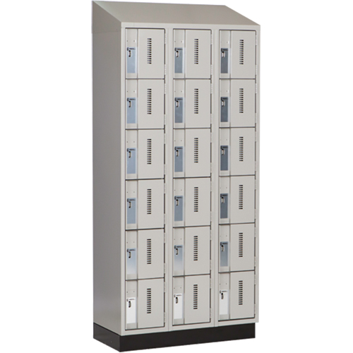 Casiers robustes Concorde, 6 niveaux, Bloc de 3, 36" x 18" x 82", Acier, Gris, Soud&eacute; (assembl&eacute;) Action Paper