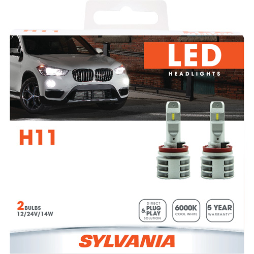 Ampoule pour feu avant H11, DEL, 13,2 W/17 W, Blanc Action Paper