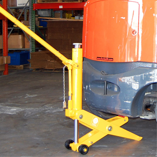 Cric robuste pour tracteurs et chariots &eacute;l&eacute;vateurs Action Paper