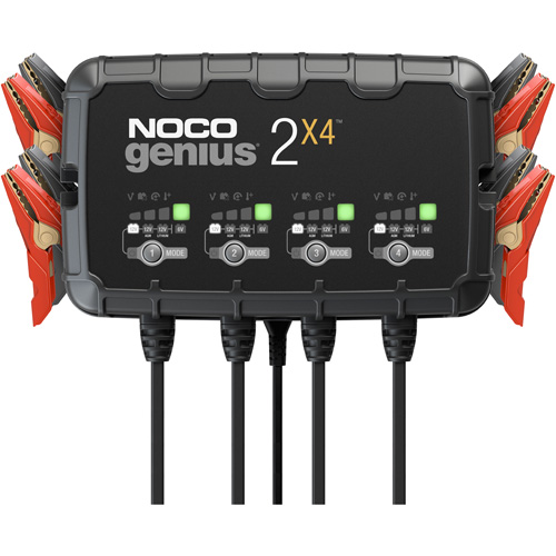 Genius&reg; 2X4 4-Bank, 8-Amp Battery Charger Action Paper