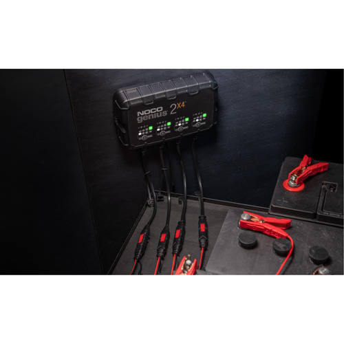 Genius&reg; 2X4 4-Bank, 8-Amp Battery Charger Action Paper