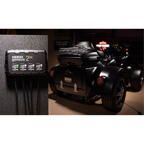 Genius&reg; 2X4 4-Bank, 8-Amp Battery Charger Action Paper