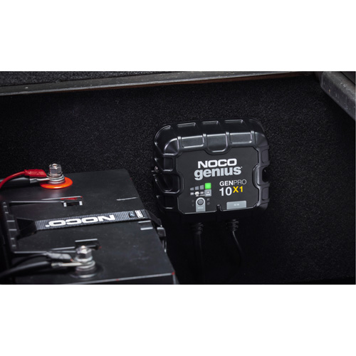 Chargeur de batterie embarqu&eacute; &agrave; 1 sortie de 10 amp&egrave;res GenPro10X1 Genius Action Paper