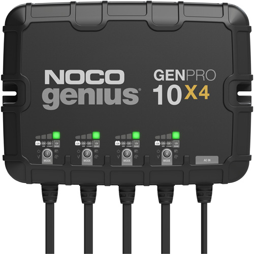 Chargeur de batterie embarqu&eacute; &agrave; 4 sorties de 40 amp&egrave;res GenPro10X4 Genius Action Paper