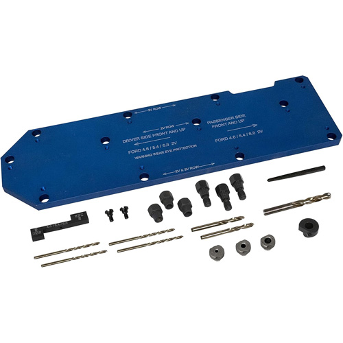 Gabarit de perçage pour installation sur collecteur pour Ford 4,6 L, 5,4 L, et 6,8 L Action Paper