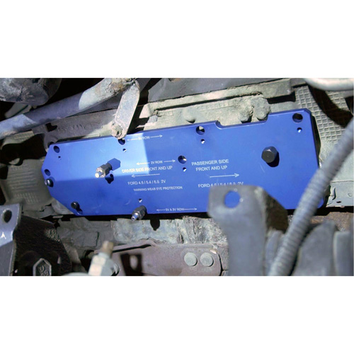 Gabarit de perçage pour installation sur collecteur pour Ford 4,6 L, 5,4 L, et 6,8 L Action Paper