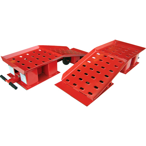 Pair of Truck Ramps, 20000 lbs. Capacity, 48-1/4" L, 12-5/8" W, 9" H Action Paper