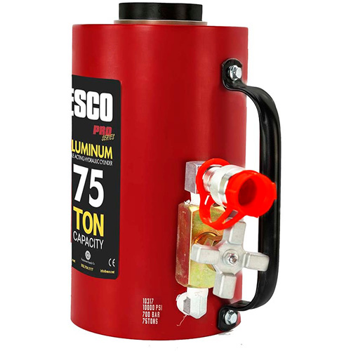 Heavy-Duty Hydraulic Cylinder, 6" Stroke, 75 Ton(s) Capacity, 10000 PSI Action Paper