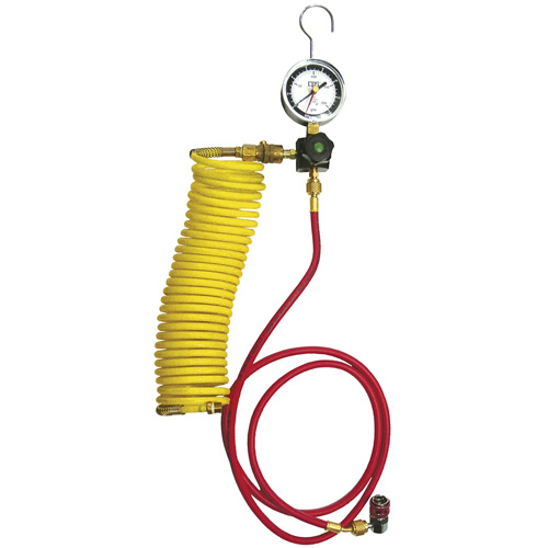 Ensemble pour test de fuite dazote pour climatisation automobile avec r&eacute;gulateur Action Paper